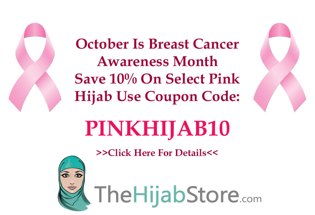 Pink Hijab For Breast Cancer Awareness Events | Save 10% at TheHijabStore.com