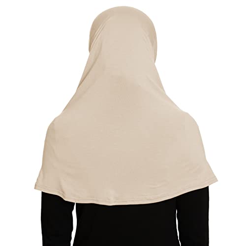 TheHijabStore.com Women's 2 Piece Amira Jersey Hijab - Soft Modal Stretch Head Scarf with Tube Under Scarf Cap