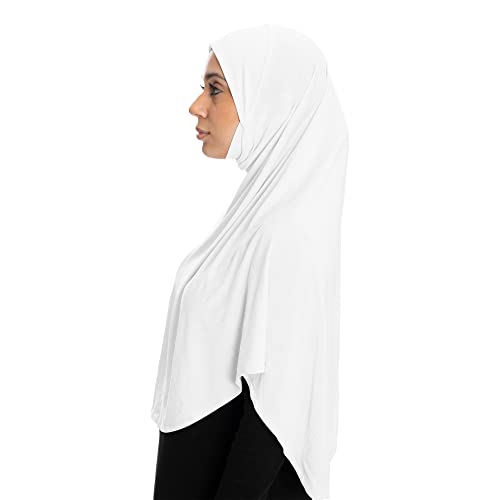 TheHijabStore.com Women's 1 Piece Amira Instant Hijab Ready to Wear Soft Head Wrap - Muslim Head Scarf Pull on Headwear