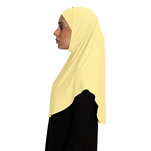 TheHijabStore.com Women's Amira Hijab 2 Piece with Tube Under Scarf Cap- Soft Polyester Princess Ready to Wear Instant Scarf