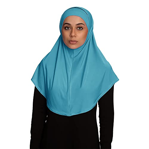 TheHijabStore.com Women's Amira Hijab 2 Piece with Tube Under Scarf Cap- Soft Polyester Princess Ready to Wear Instant Scarf