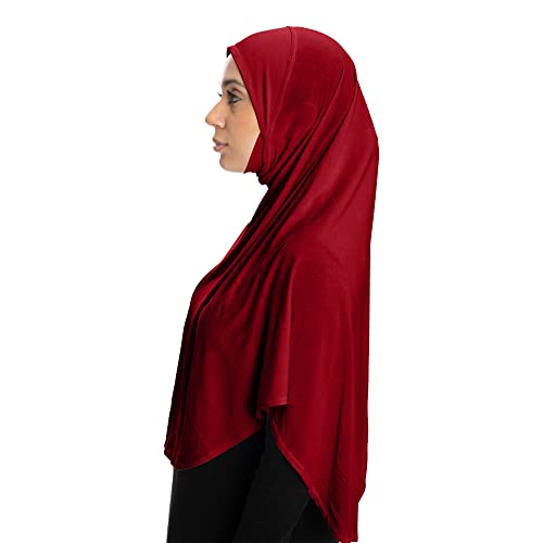 TheHijabStore.com Women's 1 Piece Amira Instant Hijab Ready to Wear Soft Head Wrap - Muslim Head Scarf Pull on Headwear