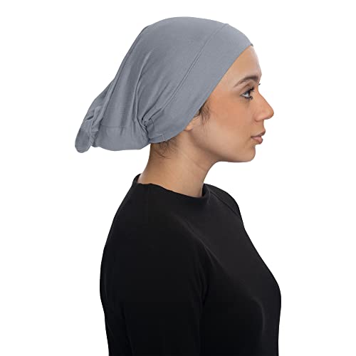 TheHijabStore.com Women's Stretch Under Scarf Convenient Bonnet Jersey Cap Head Wrap - Tube Hat Opens on 2 Ends