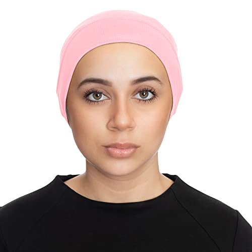 TheHijabStore.com Women's Stretch Under Scarf Convenient Bonnet Jersey Cap Head Wrap - Tube Hat Opens on 2 Ends
