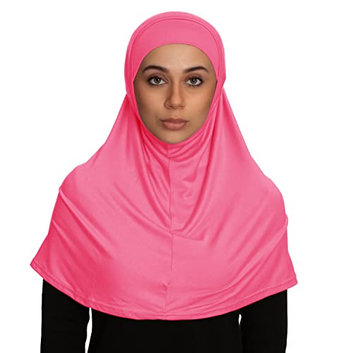 TheHijabStore.com Women's 2 Piece Amira Jersey Hijab - Soft Modal Stretch Head Scarf with Tube Under Scarf Cap