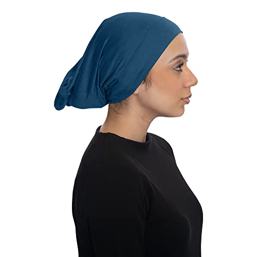 TheHijabStore.com Women's Stretch Under Scarf Convenient Bonnet Jersey Cap Head Wrap - Tube Hat Opens on 2 Ends