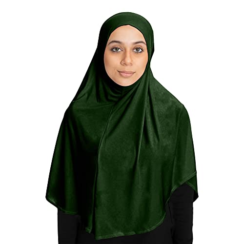 TheHijabStore.com Women's 1 Piece Amira Instant Hijab Ready to Wear Soft Head Wrap - Muslim Head Scarf Pull on Headwear