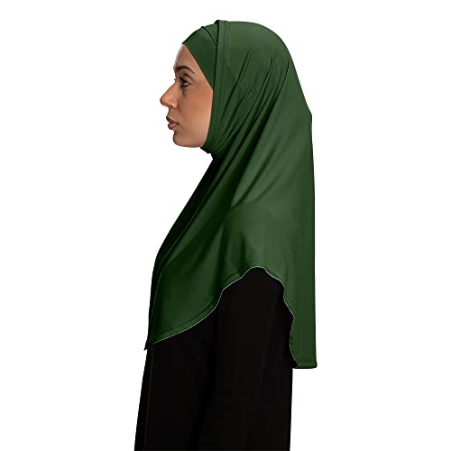 TheHijabStore.com Women's Amira Hijab 2 Piece with Tube Under Scarf Cap- Soft Polyester Princess Ready to Wear Instant Scarf