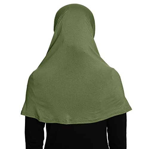 TheHijabStore.com Women's 2 Piece Amira Jersey Hijab - Soft Modal Stretch Head Scarf with Tube Under Scarf Cap