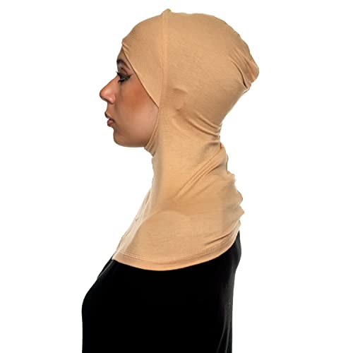 TheHijabStore.com Women's Ninja Instant Full Coverage Hijab Under Cap Sport Bonnet Swim Hijab Under Scarf Ready To Wear Pull On