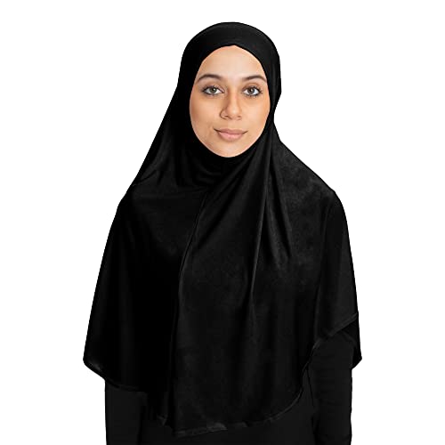TheHijabStore.com Women's 1 Piece Amira Instant Hijab Ready to Wear Soft Head Wrap - Muslim Head Scarf Pull on Headwear