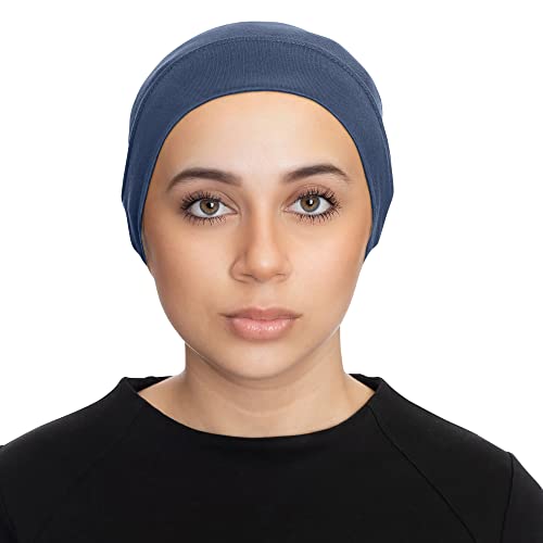 TheHijabStore.com Women's Stretch Under Scarf Convenient Bonnet Jersey Cap Head Wrap - Tube Hat Opens on 2 Ends