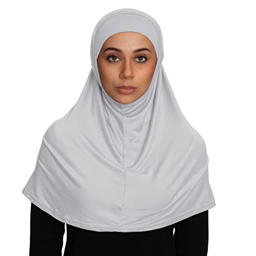 TheHijabStore.com Women's 2 Piece Amira Jersey Hijab - Soft Modal Stretch Head Scarf with Tube Under Scarf Cap