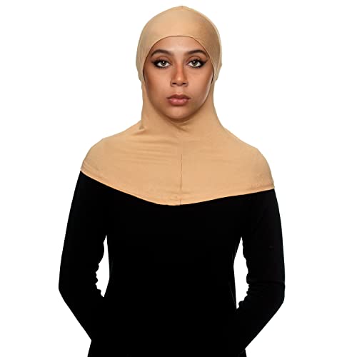 TheHijabStore.com Women's Ninja Instant Full Coverage Hijab Under Cap Sport Bonnet Swim Hijab Under Scarf Ready To Wear Pull On