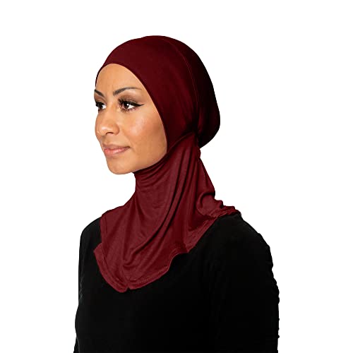 TheHijabStore.com Women's Ninja Hijab Under Scarf with Comfortable Elastic Neck Full Instant Coverage Bonnet Caps
