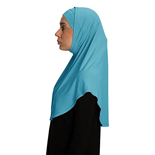 TheHijabStore.com Women's Amira Hijab 2 Piece with Tube Under Scarf Cap- Soft Polyester Princess Ready to Wear Instant Scarf