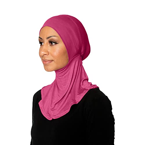 TheHijabStore.com Women's Ninja Hijab Under Scarf with Comfortable Elastic Neck Full Instant Coverage Bonnet Caps