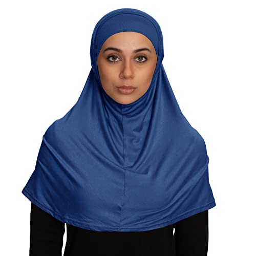 TheHijabStore.com Women's 2 Piece Amira Jersey Hijab - Soft Modal Stretch Head Scarf with Tube Under Scarf Cap