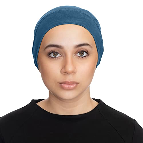 TheHijabStore.com Women's Stretch Under Scarf Convenient Bonnet Jersey Cap Head Wrap - Tube Hat Opens on 2 Ends