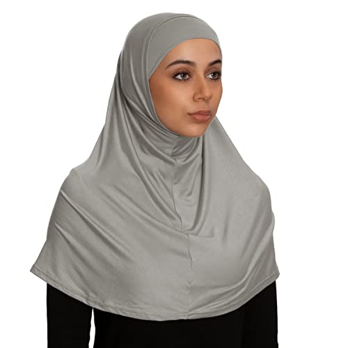 TheHijabStore.com Women's 2 Piece Amira Jersey Hijab - Soft Modal Stretch Head Scarf with Tube Under Scarf Cap