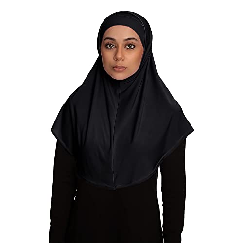 TheHijabStore.com Women's Amira Hijab 2 Piece with Tube Under Scarf Cap- Soft Polyester Princess Ready to Wear Instant Scarf