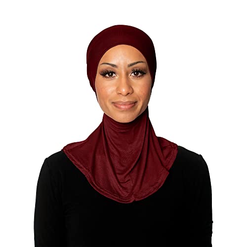 TheHijabStore.com Women's Ninja Hijab Under Scarf with Comfortable Elastic Neck Full Instant Coverage Bonnet Caps