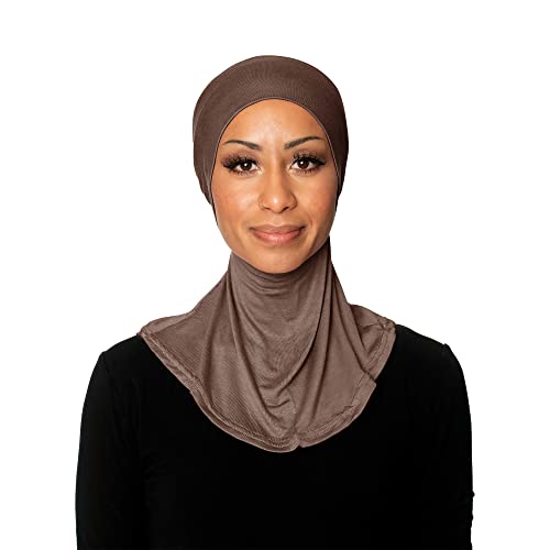 TheHijabStore.com Women's Ninja Hijab Under Scarf with Comfortable Elastic Neck Full Instant Coverage Bonnet Caps