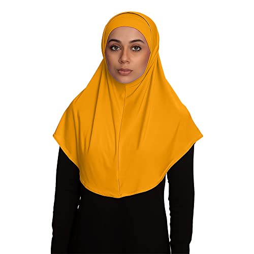 TheHijabStore.com Women's Amira Hijab 2 Piece with Tube Under Scarf Cap- Soft Polyester Princess Ready to Wear Instant Scarf
