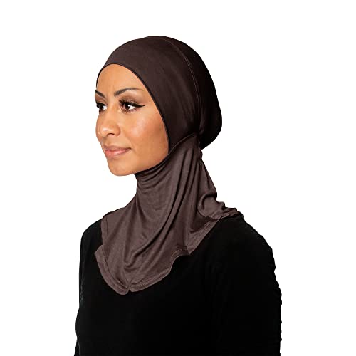 TheHijabStore.com Women's Ninja Hijab Under Scarf with Comfortable Elastic Neck Full Instant Coverage Bonnet Caps