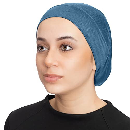 TheHijabStore.com Women's Stretch Under Scarf Convenient Bonnet Jersey Cap Head Wrap - Tube Hat Opens on 2 Ends