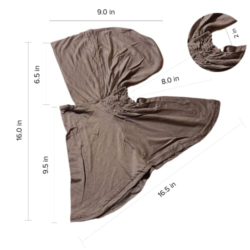 TheHijabStore.com Women's Ninja Hijab Under Scarf with Comfortable Elastic Neck Full Instant Coverage Bonnet Caps
