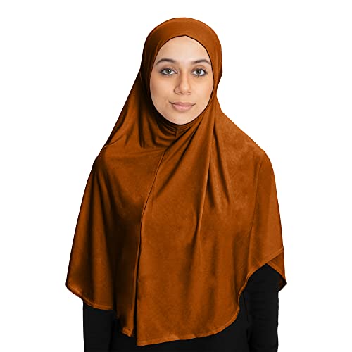 TheHijabStore.com Women's 1 Piece Amira Instant Hijab Ready to Wear Soft Head Wrap - Muslim Head Scarf Pull on Headwear