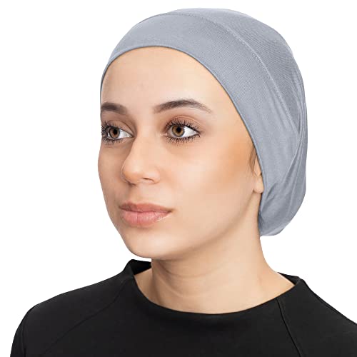 TheHijabStore.com Women's Stretch Under Scarf Convenient Bonnet Jersey Cap Head Wrap - Tube Hat Opens on 2 Ends