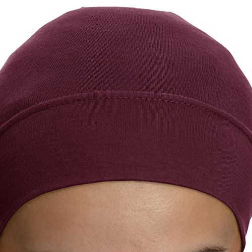 TheHijabStore.com Women's Stretch Under Scarf Convenient Bonnet Jersey Cap Head Wrap - Tube Hat Opens on 2 Ends