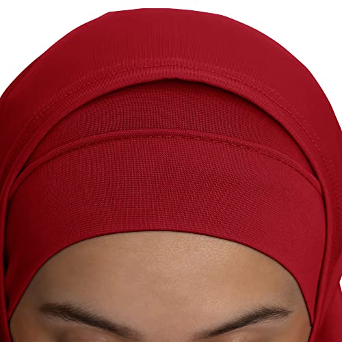 TheHijabStore.com Women's Amira Hijab 2 Piece with Tube Under Scarf Cap- Soft Polyester Princess Ready to Wear Instant Scarf