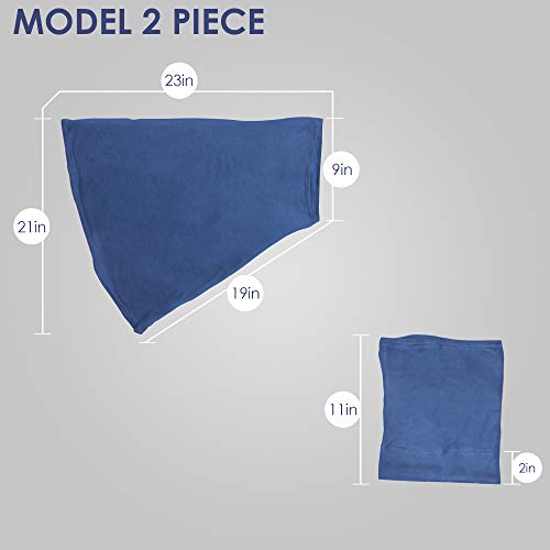 TheHijabStore.com Women's 2 Piece Amira Jersey Hijab - Soft Modal Stretch Head Scarf with Tube Under Scarf Cap