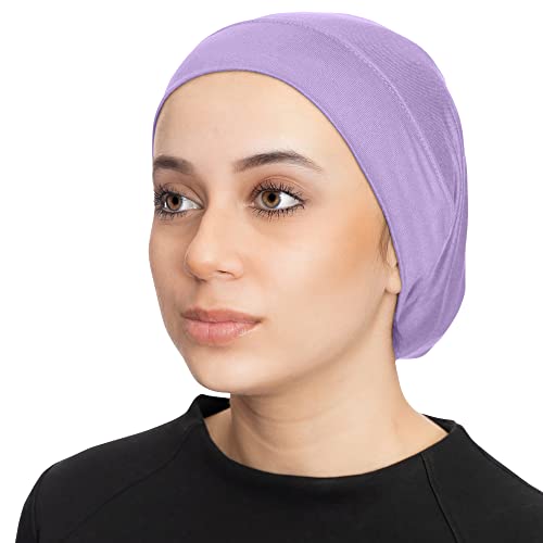 TheHijabStore.com Women's Stretch Under Scarf Convenient Bonnet Jersey Cap Head Wrap - Tube Hat Opens on 2 Ends