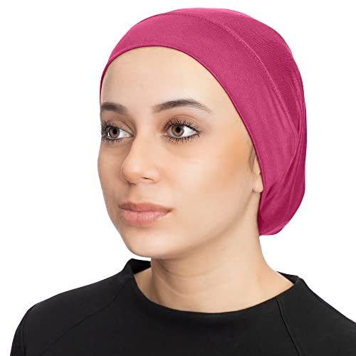 TheHijabStore.com Women's Stretch Under Scarf Convenient Bonnet Jersey Cap Head Wrap - Tube Hat Opens on 2 Ends