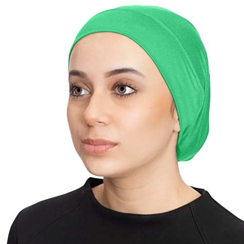 TheHijabStore.com Women's Stretch Under Scarf Convenient Bonnet Jersey Cap Head Wrap - Tube Hat Opens on 2 Ends