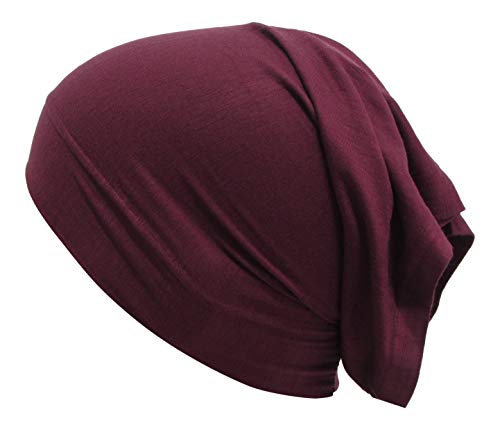 TheHijabStore.com Women's Stretch Under Scarf Convenient Bonnet Jersey Cap Head Wrap - Tube Hat Opens on 2 Ends